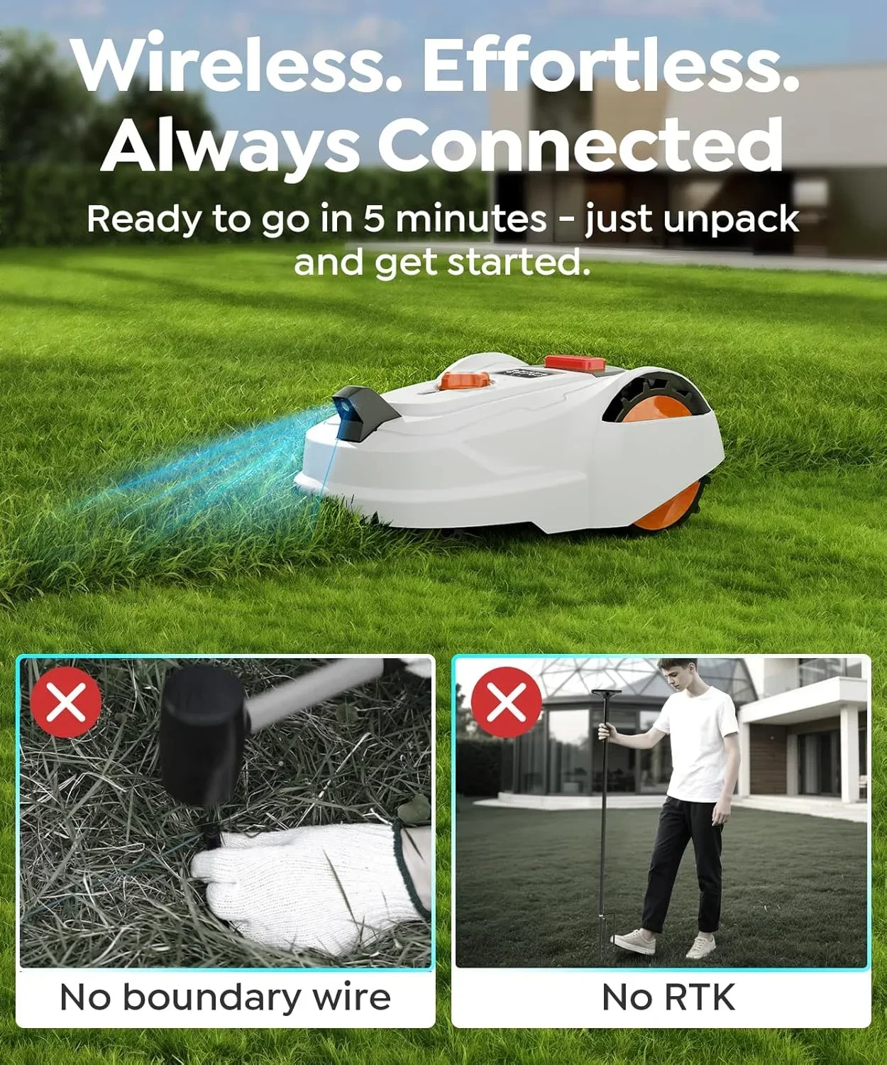 Wireless Robot Lawn Mower TY50 - огляд і ціна Smart Home Utilities