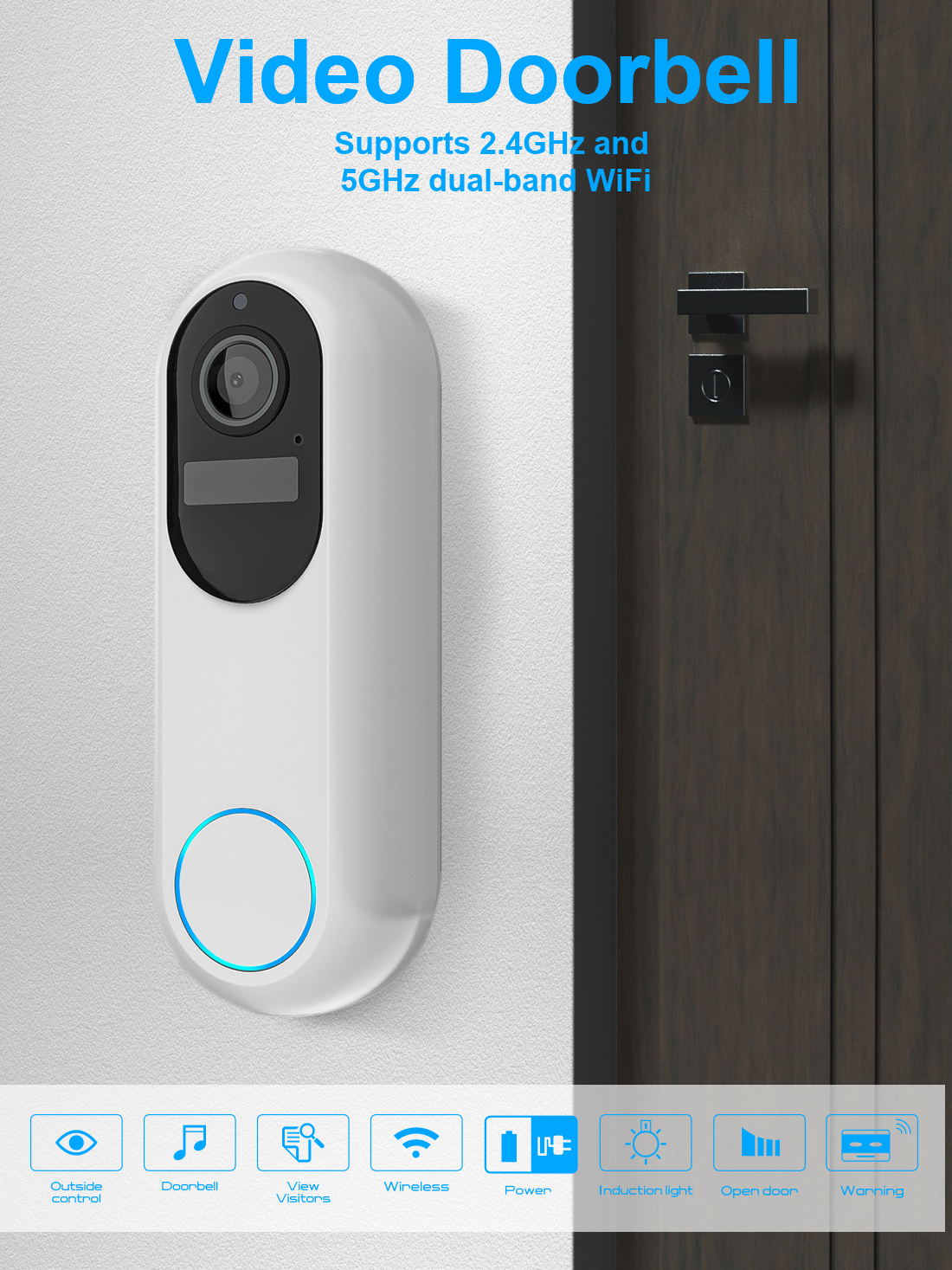 Tuya Smart Video Doorbell Wate - огляд і ціна Smart Home Video Doorbell Enhanced Security With Smart Doorbell