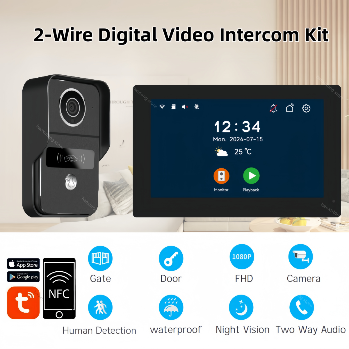 1080P Tuya Smart Doorbell Came - огляд і ціна Smart Home Video Doorbell Enhanced Security With Smart Doorbell