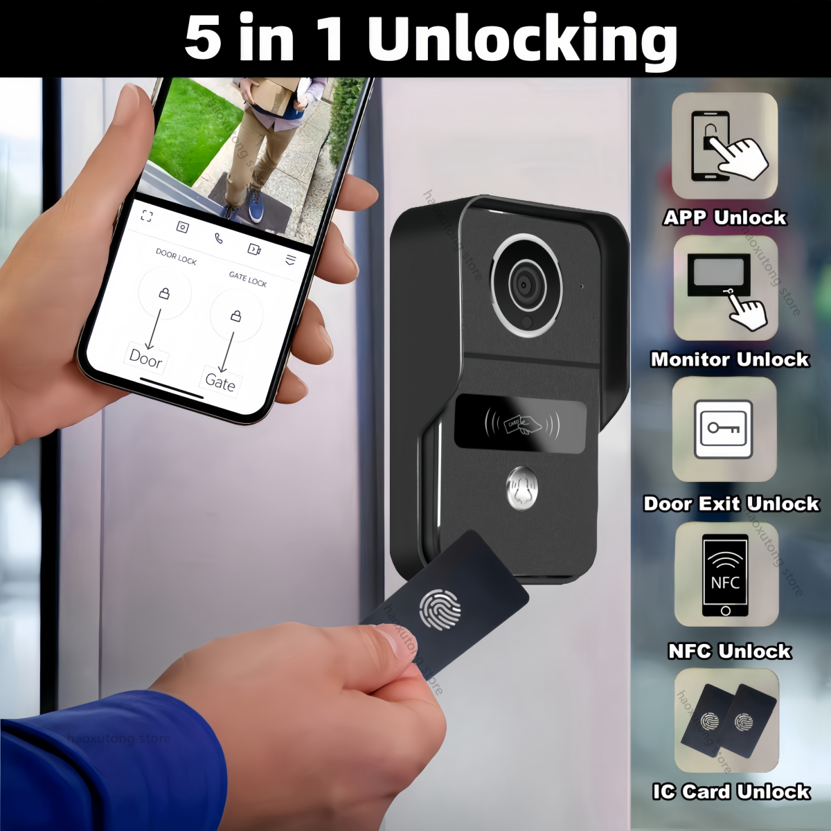 1080P Tuya Smart Doorbell Came - огляд і ціна Smart Home Video Doorbell Enhanced Security With Smart Doorbell