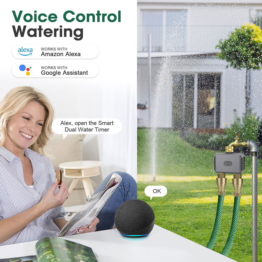 Tuya 2 Zone Watering Timer Gar - огляд і ціна Smart Home Sistem