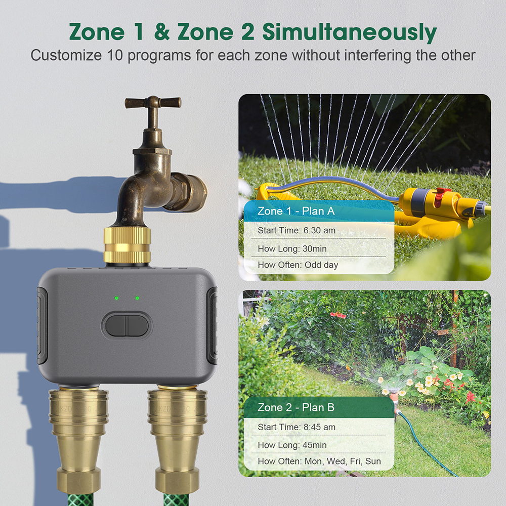 Tuya 2 Zone Watering Timer Gar - огляд і ціна Smart Home Sistem