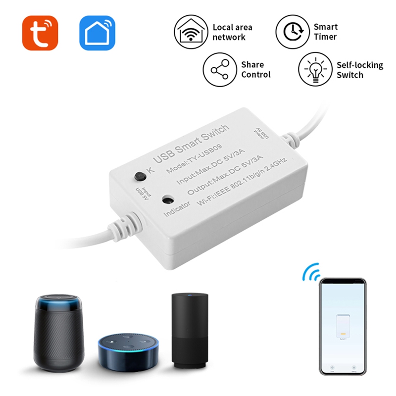 1 PCS Tuya USB Smart Switch Un - огляд і ціна Smart Home Utilities