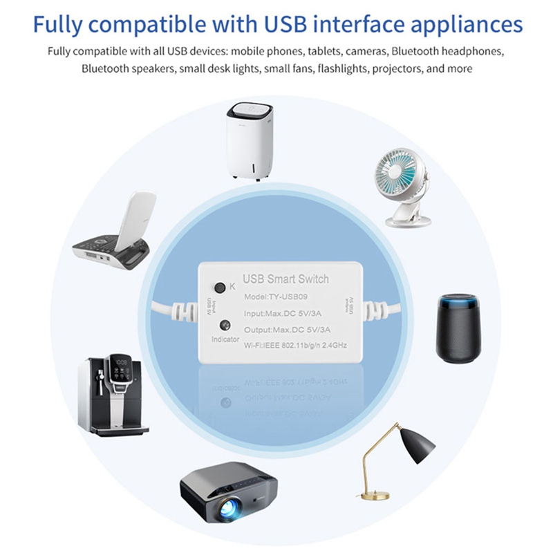 1 PCS Tuya USB Smart Switch Un - огляд і ціна Smart Home Utilities