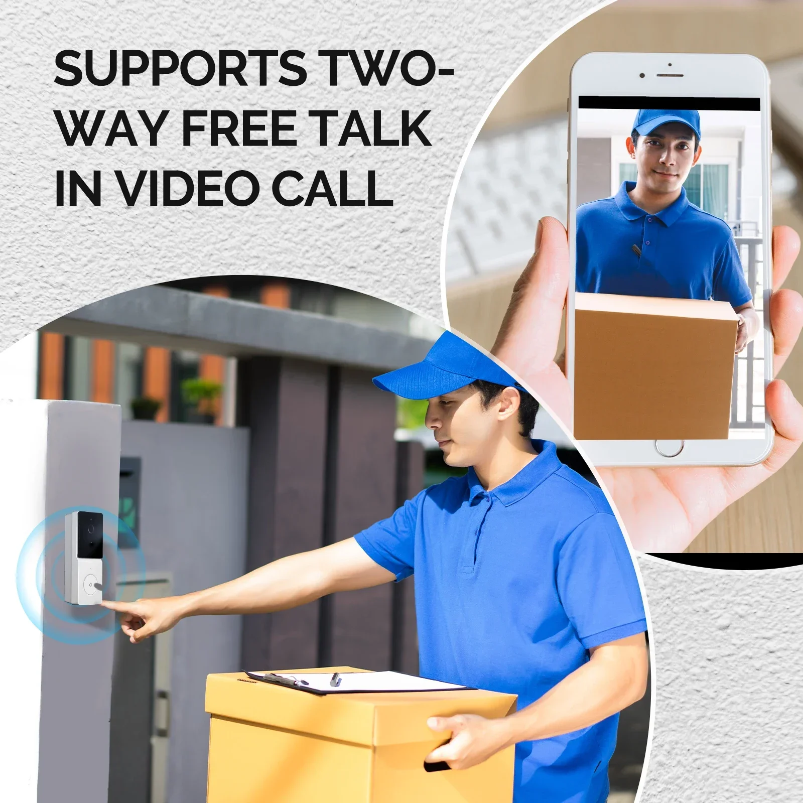 MOES Tuya Smart WiFi Video Doo - огляд і ціна Smart Home Video Doorbell Enhanced Security With Smart Doorbell